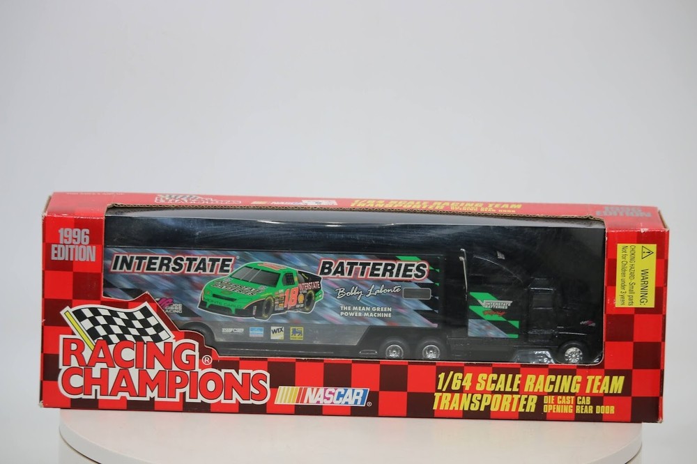1996 Racing Champions Team Bobby Labonte Interstate Batteries Transporter 1/64