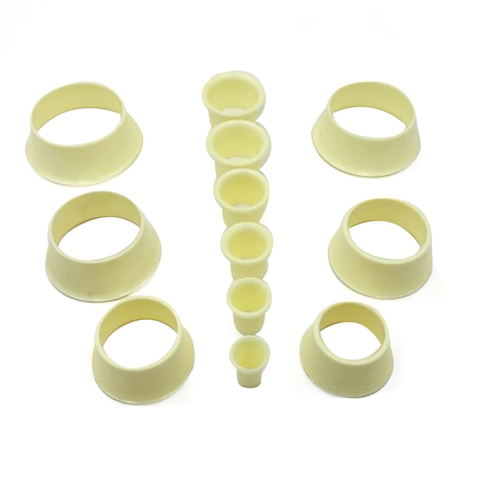 12-Piece Plastic Stackable Watch Movement Holder for Wristwatch Repair and Adjustment