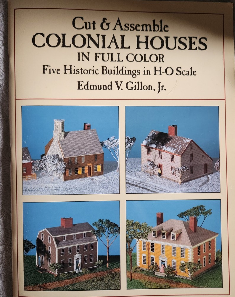 NEW Vintage Cut and Assemble Colonial Houses 5 Historic Buildings In H-O Scale