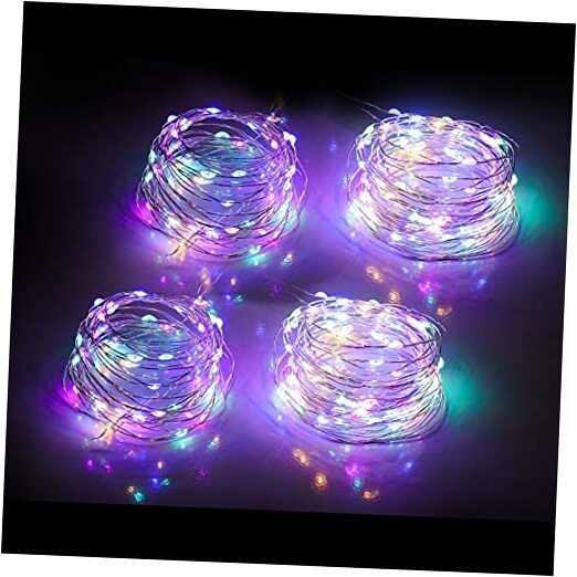 4 Pack 10ft Battery Operated Fairy String Lights in Multicolor