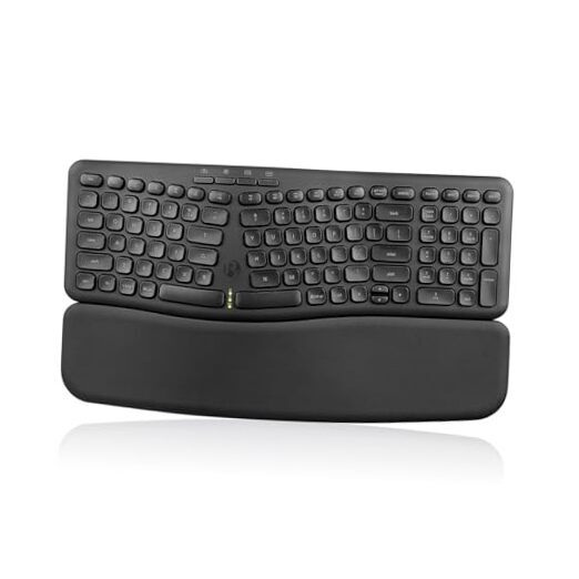PERIBOARD-636B US, Wireless Ergonomic Compact USB Keyboard - Wireless 2.4G