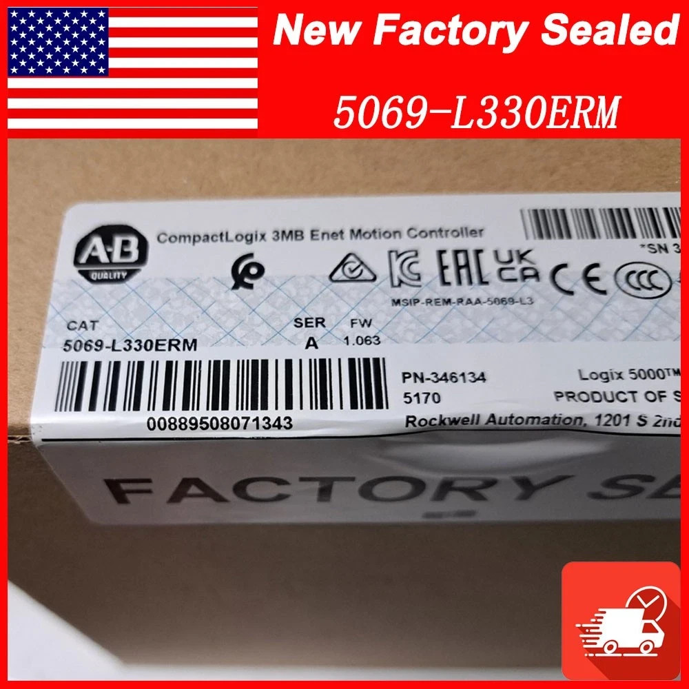 Allen-Bradley 5069-L330ERM CompactLogix 3MB Enet Motion Controller 5069L330ERM