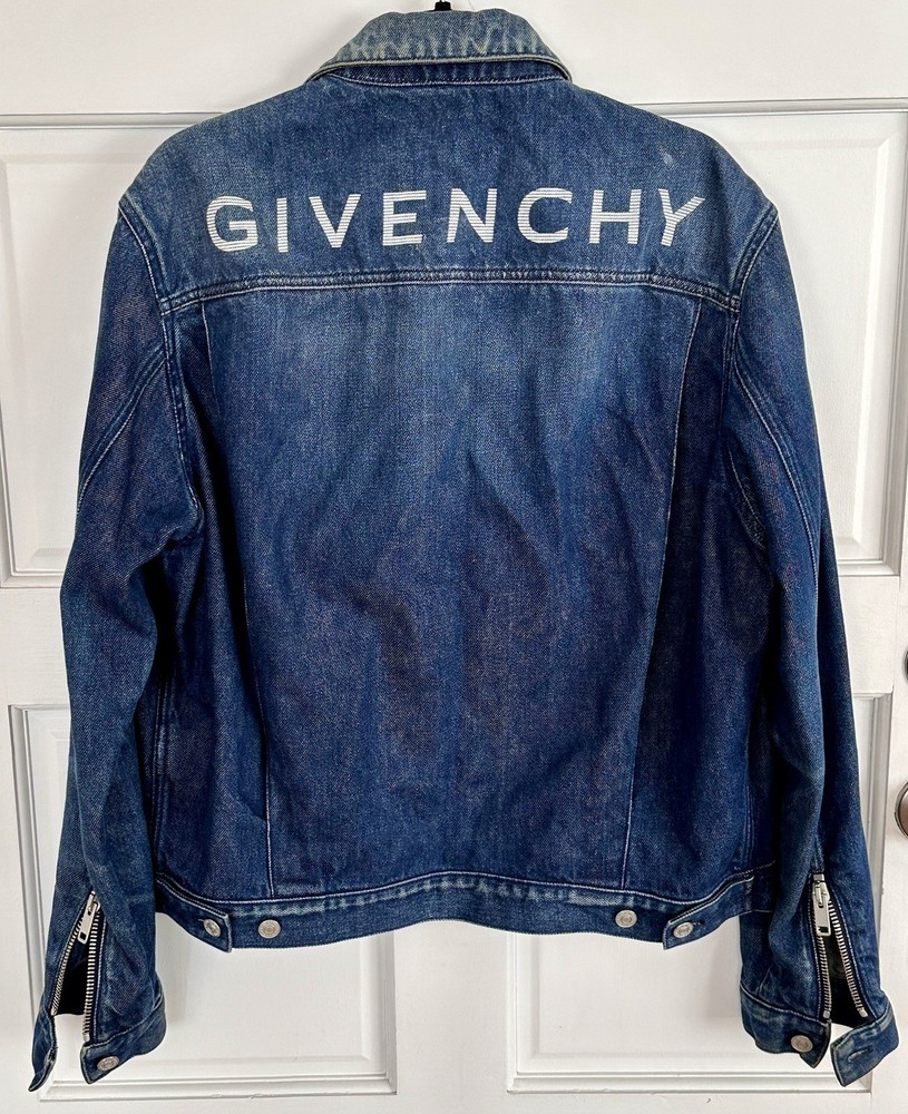 Authentic Givenchy Men's Blue Denim Jacket