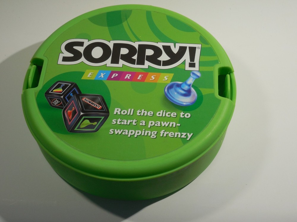 Parker Bros Hasbro Sorry Express Travel Game 2007 Factory Sealed