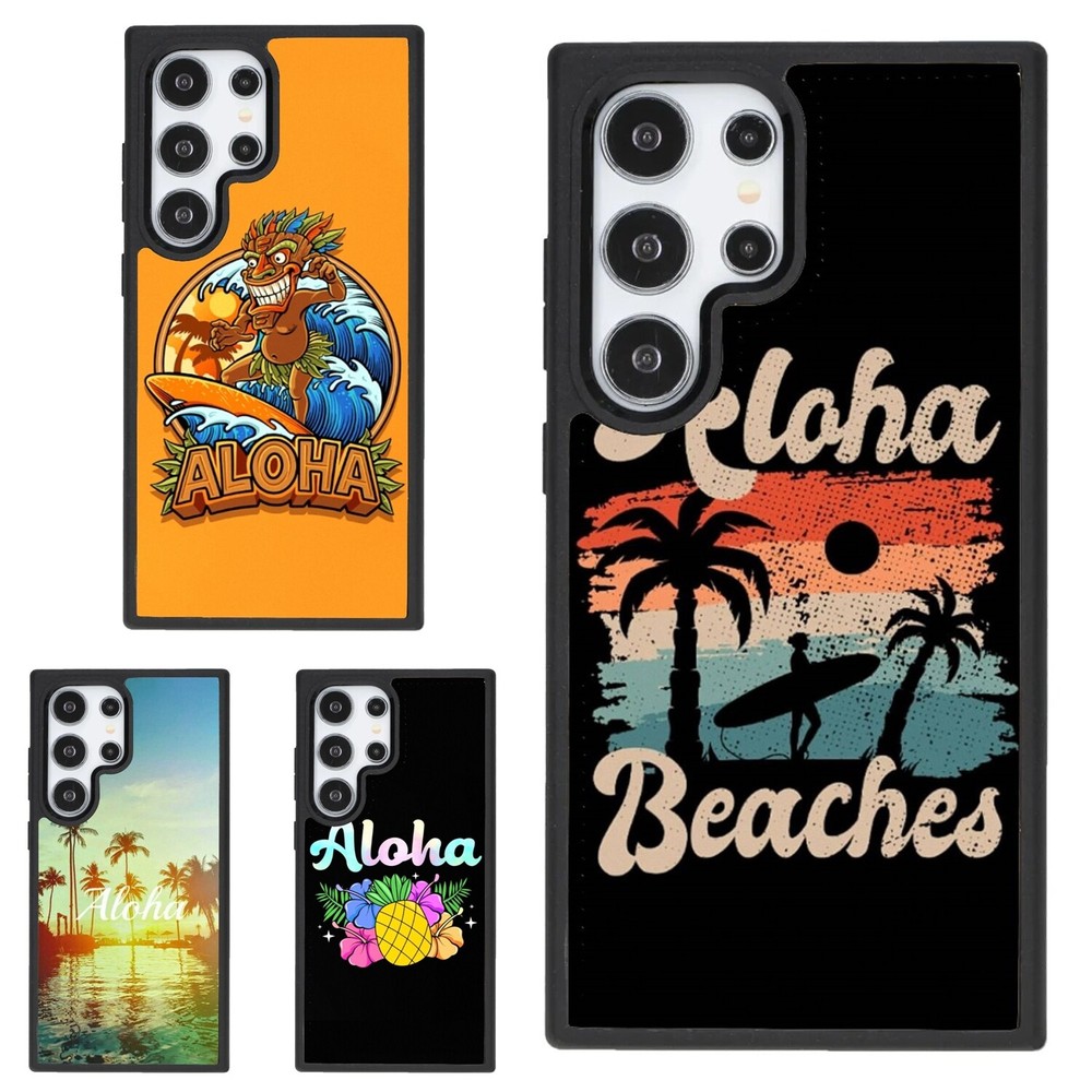 Hawaii Aloha Beach Print Dustproof Case for iPhone SE4 16E 12 13 14 15 16 Pro Max