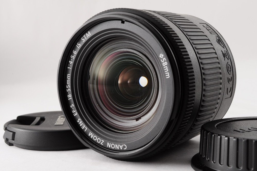 MINT Canon EF-S 18-55mm f/4-5.6 IS STM EF-S Mount Zoom AF Lens Japan