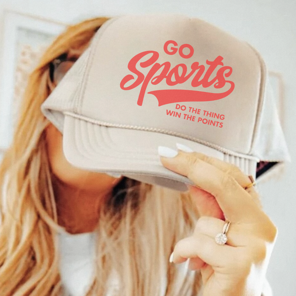 Super Bowl Game Day Funny Trucker Hat with Sports Pun