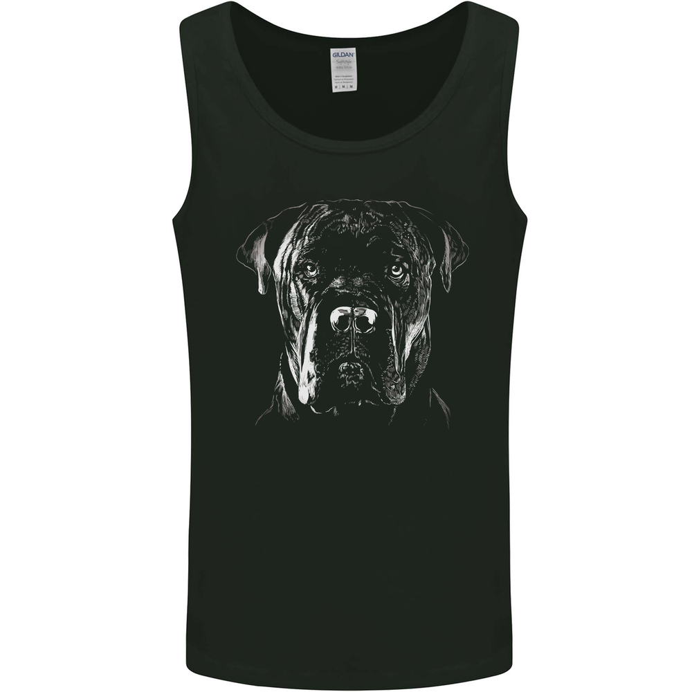 Cane Corso Head Shot Dog Mens Vest Tank Top