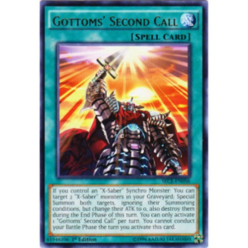 Gottoms Second Call 1st Edition Rare Heavily Played SECE-EN056