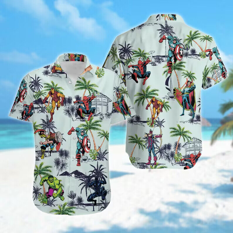 Superhero Tropical 3D Hawaiian Shirt Mother's Day Gift All Over Print Best Price Available Online
