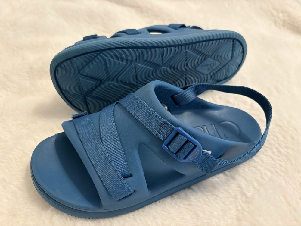 Chaco Chillos Kids Sandals Ocean Blue US Youth Size 5 Rarely Worn ~