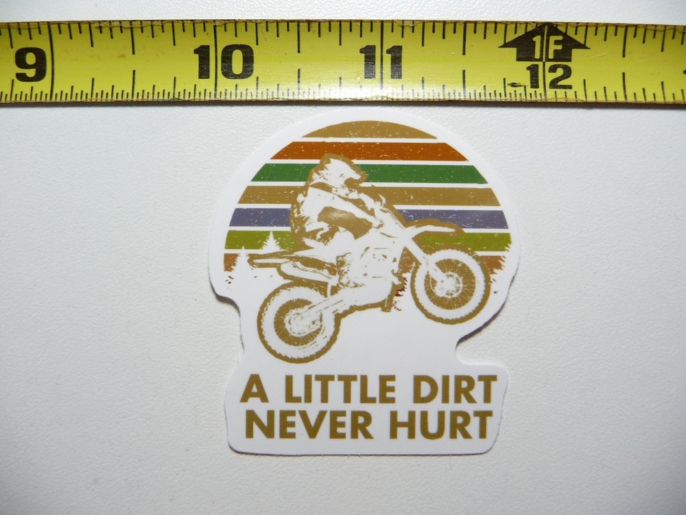 Dirt Bike Sunset Sticker Motorcycle Decal for Fans and Vets