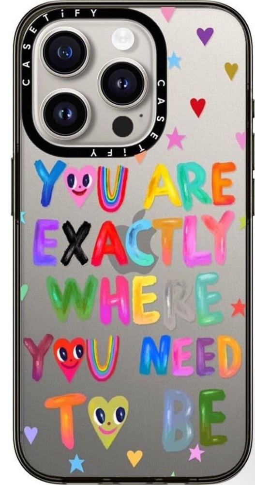 CASETiFY iPhone 15 Pro Compact Case in Clear Black - You Are Exactly