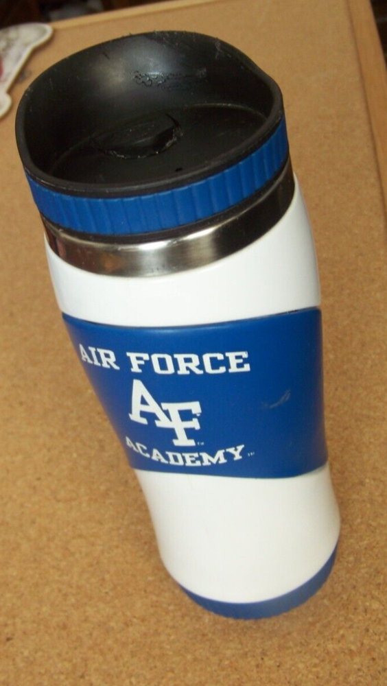 Air Force Academy metal interior travel mug water bottle slide open/close c41303