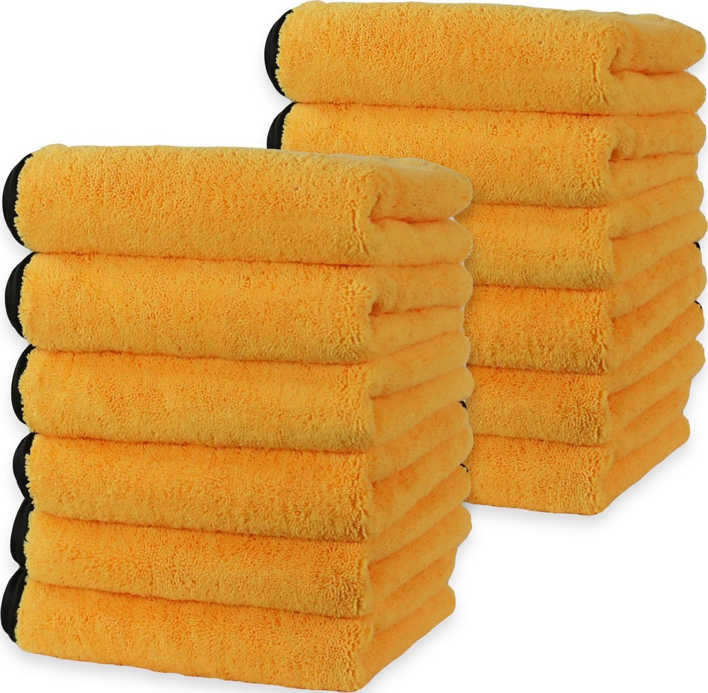 Premium 16x16 Car Microfiber Towels 12-Pack 440 GSM Luxury Detailing