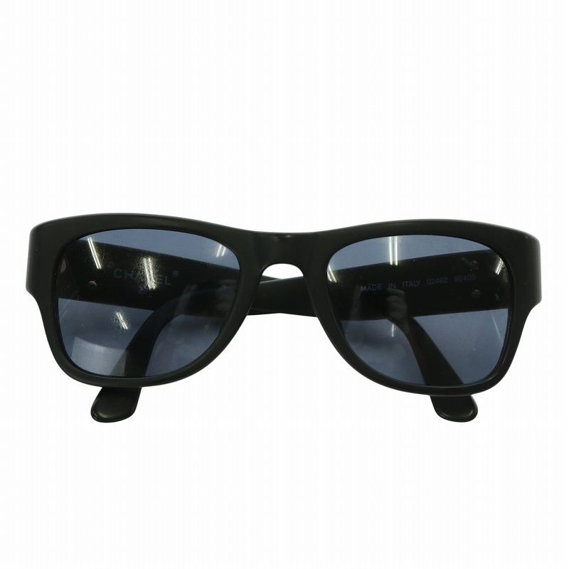 Chanel Coco mark gold frame sunglasses with colored lenses