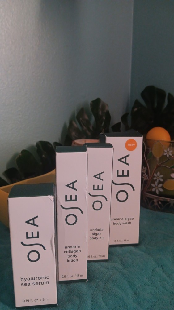 NIB OSEA Bodycare Bundle 4 Pc (Body Wash, Oil, Lotion, Serum)
