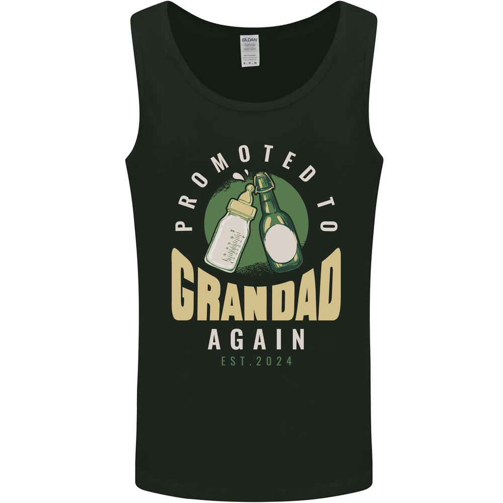 Promoted to Grandad Est. 2024 Mens Vest Tank Top