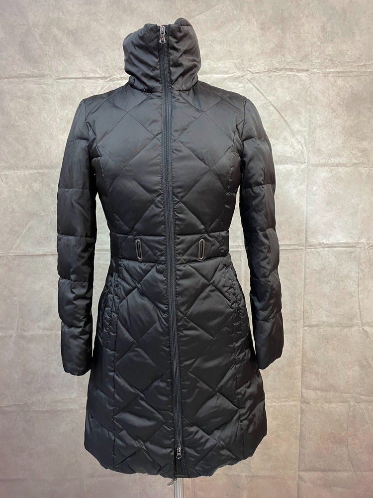 Kenneth Cole Reaction Womens Black Puffer Coat Full Zip XS by G-III Apparel-image