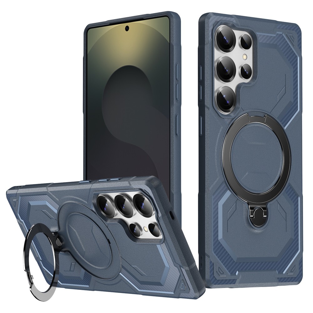 Rugged Shockproof Case for Samsung Galaxy S25 Ultra S24 FE S23 Plus with Ring Stand & MagSafe