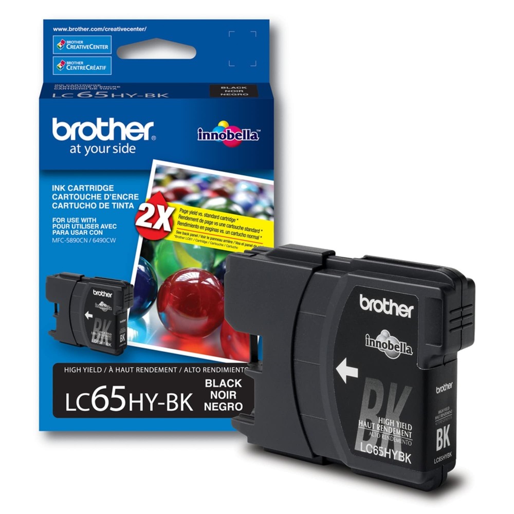 LC65HYBK High-Yield -Ink Cartridge, 900 Page-Yield, Black