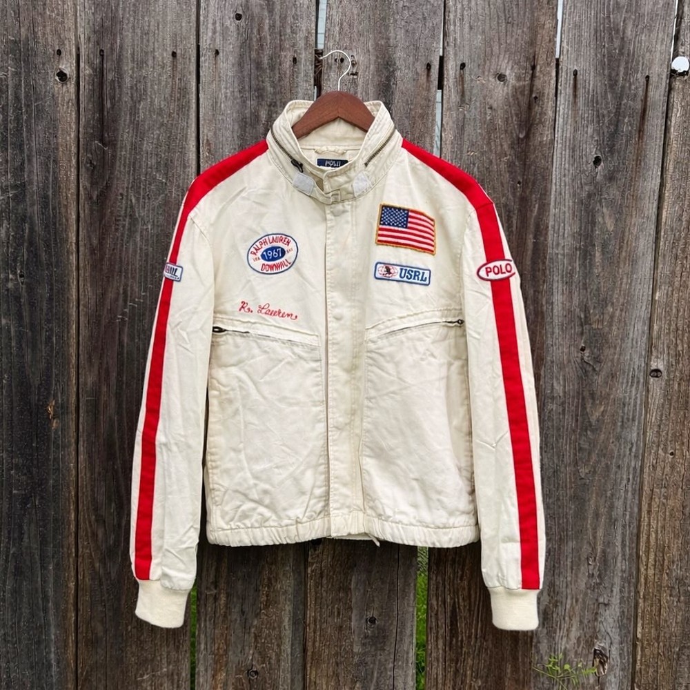 POLO RALPH LAUREN 1967 DOWNHILL SKI JACKET XXL USRL RACING PATCHES ARCHIVE