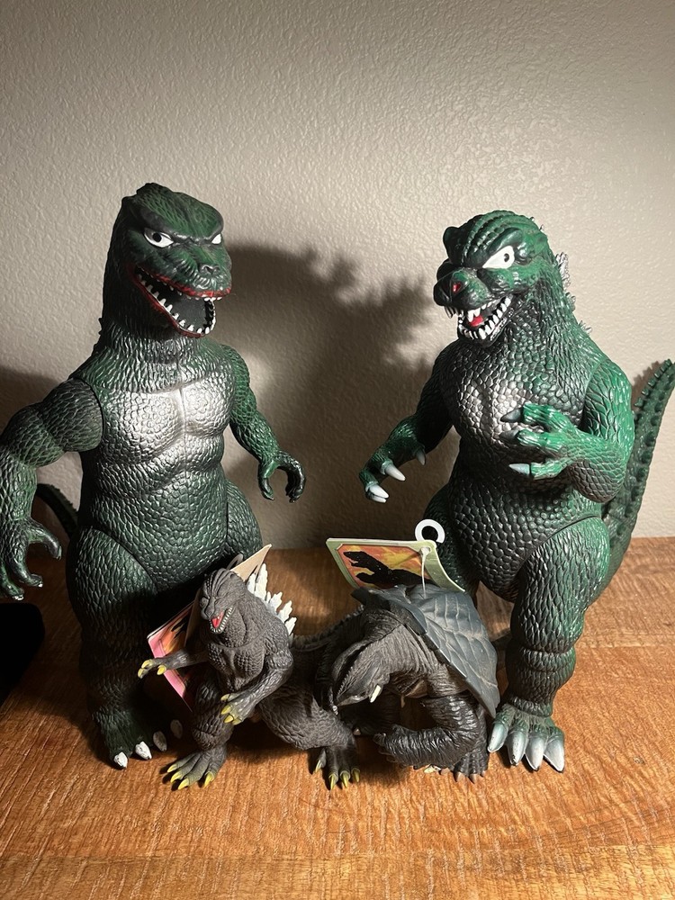Vintage Godzilla Figurines Set of 4 Collectible Monsters