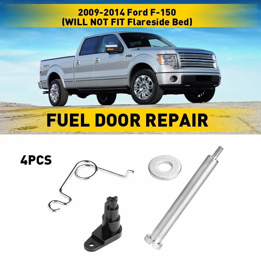 Permanent Fuel Door Repair Hinge Cap Fix Fit Kit For Ford F-150 2009-14 F150 SD