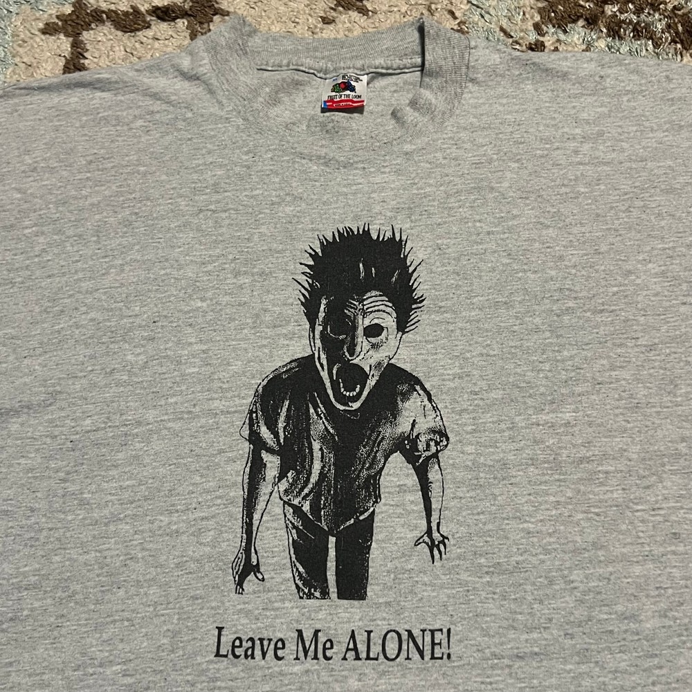 Vintage 90s Smashing Pumpkins Leave Me Alone Graphic Tee XL  