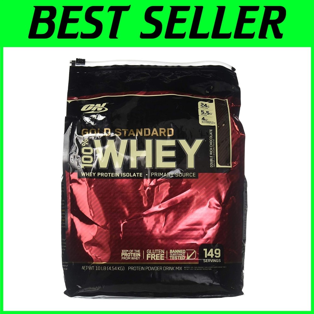 10 lbs Pure Whey Protein Isolate - Rich Chocolate Flavor for Muscle Recovery