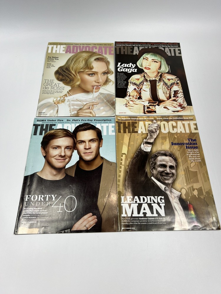 The Advocate Magazine Lot 4 2010-2011 Lady Gaga