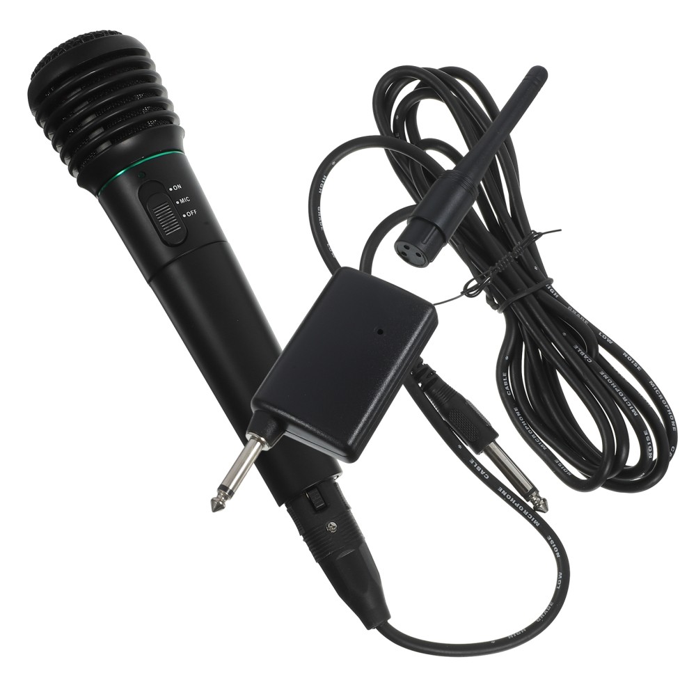 Portable Wired & Wireless Karaoke Mic with Built-in Speaker