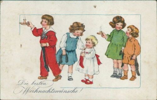 Ansichtskarte Weihnachten um 1920 Kinder  (9870)