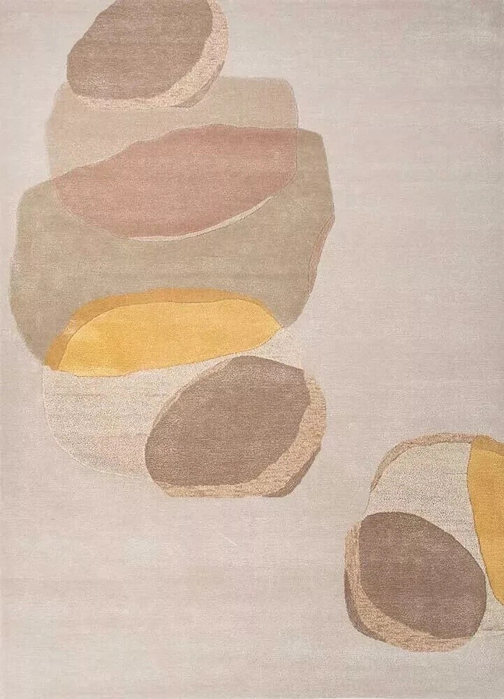 Rug Antique white/golden glow hand tufted Rugs Hand Tufted Wool Carpet Area Rug