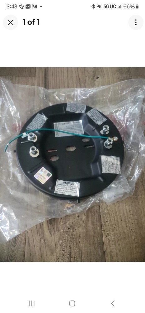 Hampton Bay Hawkins 44 in LED Bronze Ceiling Fan 8 in Mount Bracket