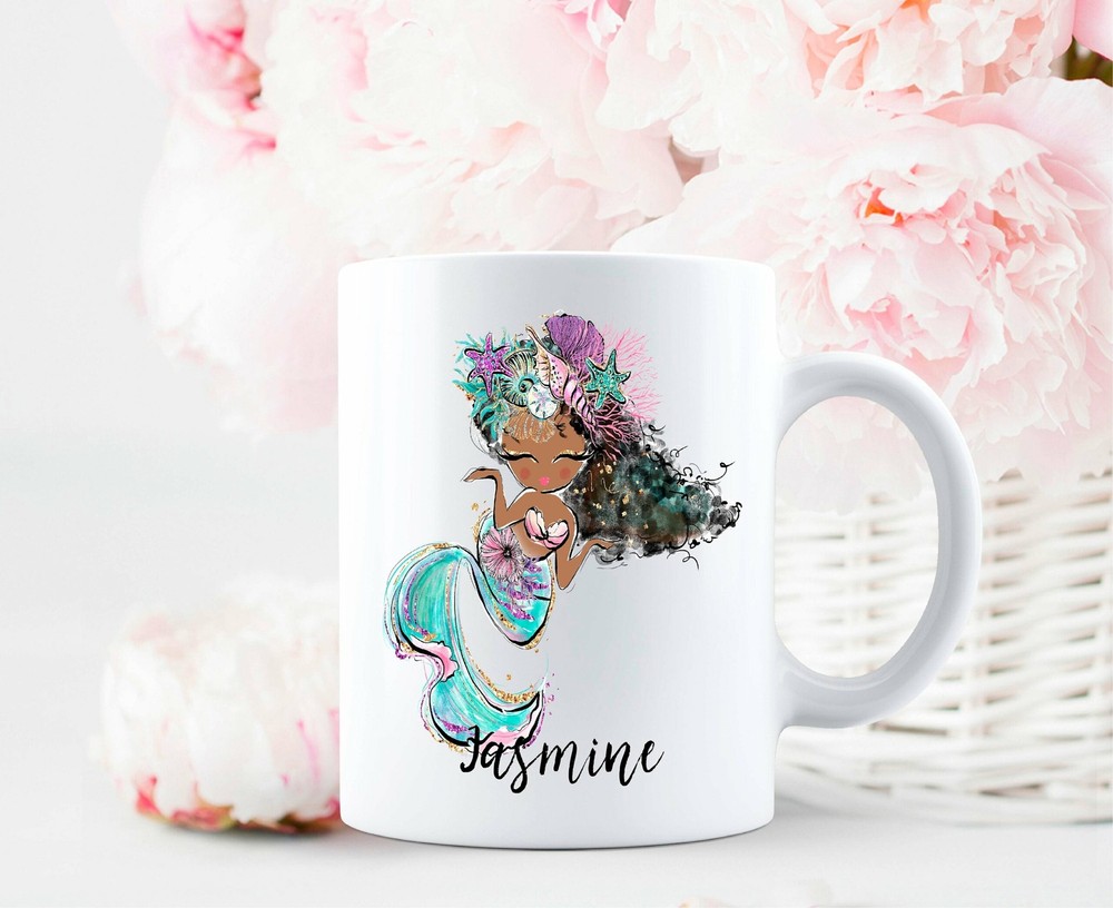 Personalised Mermaid Mug Personalised Cup Mermaid Mug Cute Mug Custom Mug