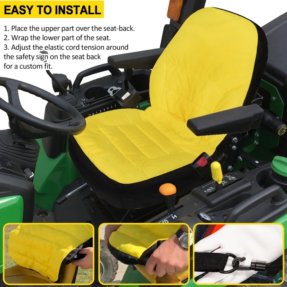 Tractor Seat Cover for John Deere 1025R 2025R Compact Utility Models