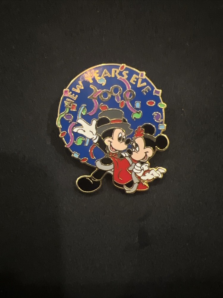 New Years Eve 2000 Disney Mickey Minnie Pin-image