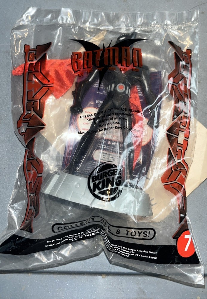 Vintage 2000 Burger King Kids Meal Batman Beyond Toy #7