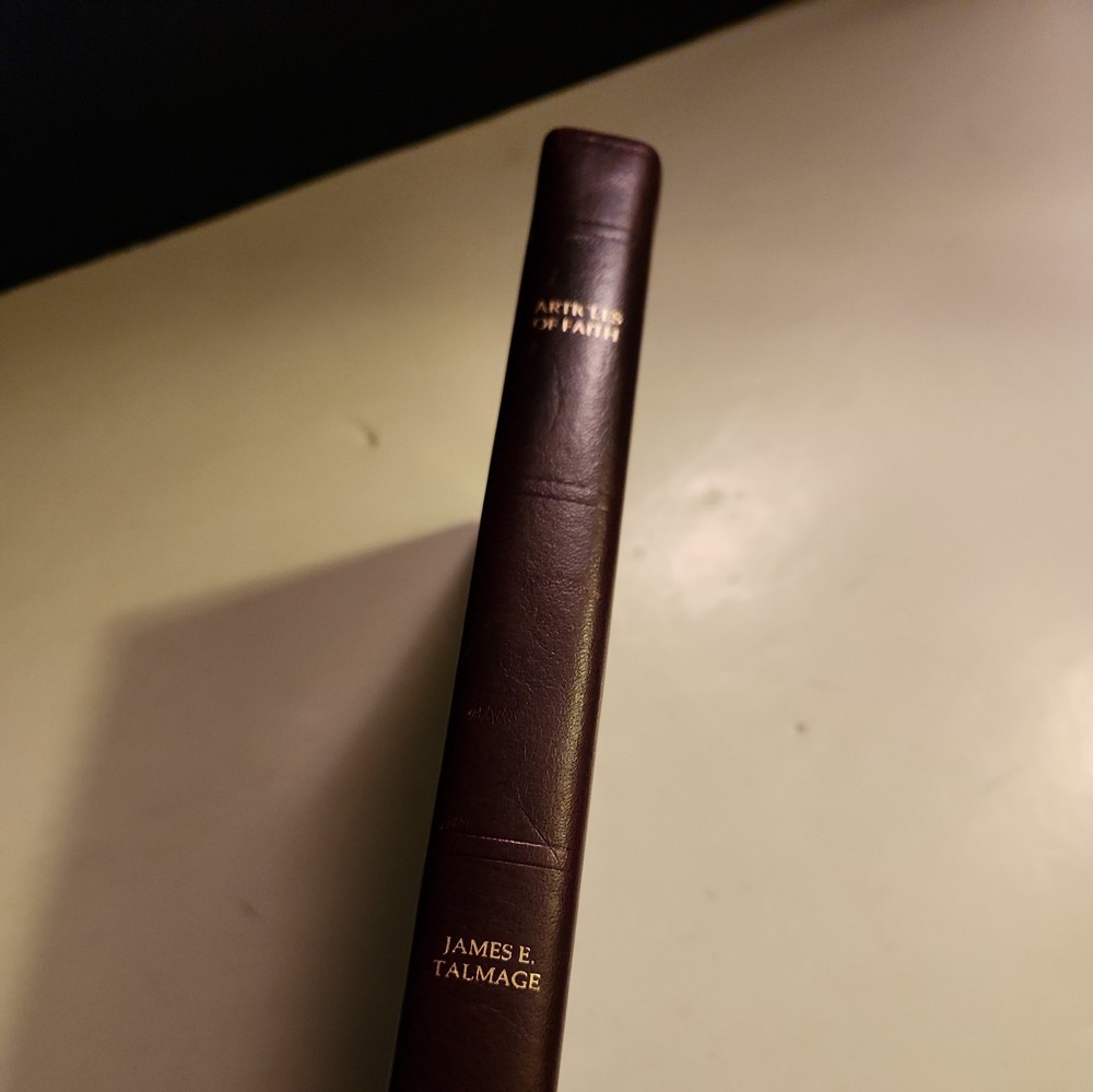 1982 LDS Articles of Faith Bendable Leather Bound Church Employee Edition