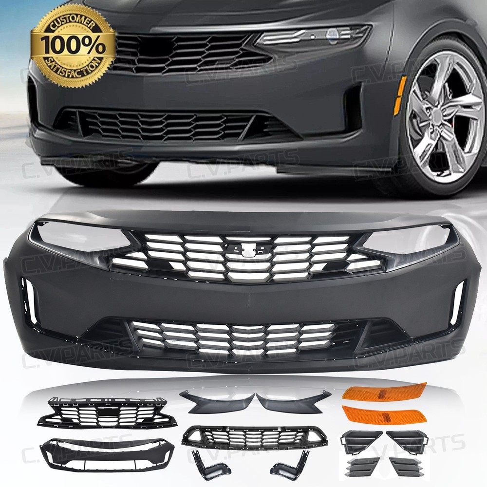 For Chevrolet Camaro LT LS 2019-2023 Front Bumper Kit Cover W/Grille Assembly