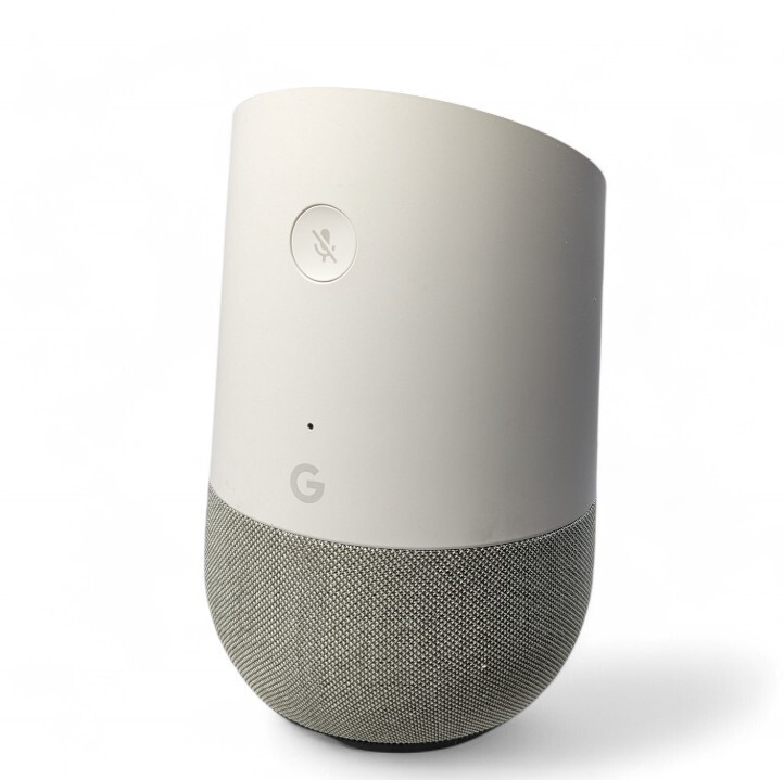 Google Home Smart Speaker Google Assistant Bluetooth Gray w/o Power Cord WORKS