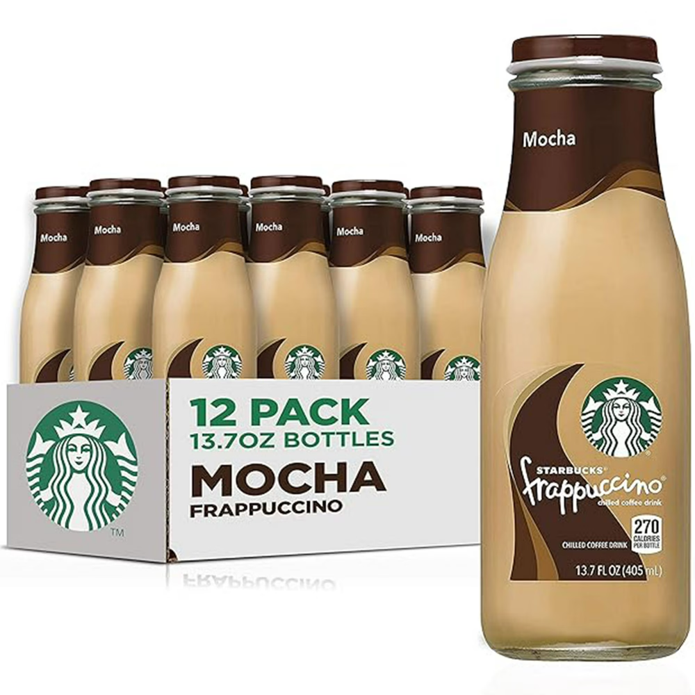 Starbucks Frappuccino Coffee Drink, Mocha, 13.7oz Bottles (12 Pack)