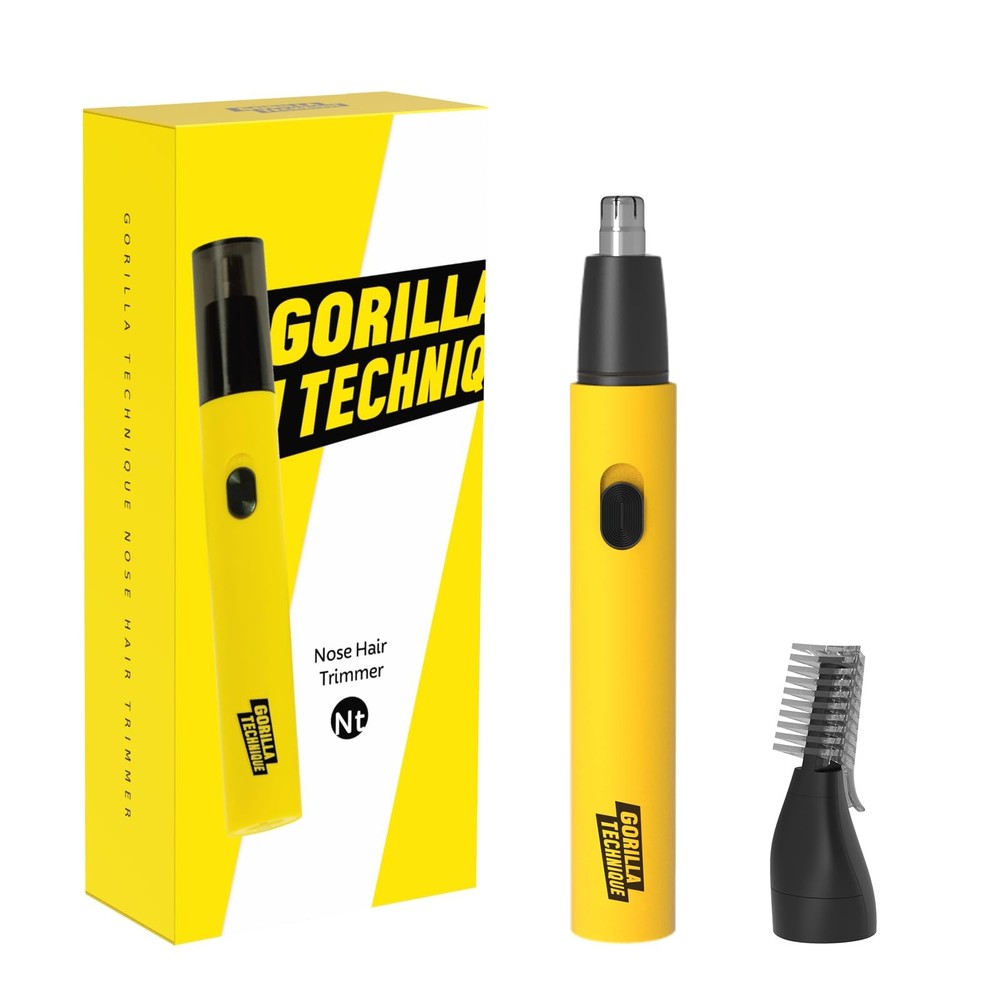 Gorilla Technique Nose Ear Hair Trimmer for Men, Rechargeable 2-in-1 Trimmer ...