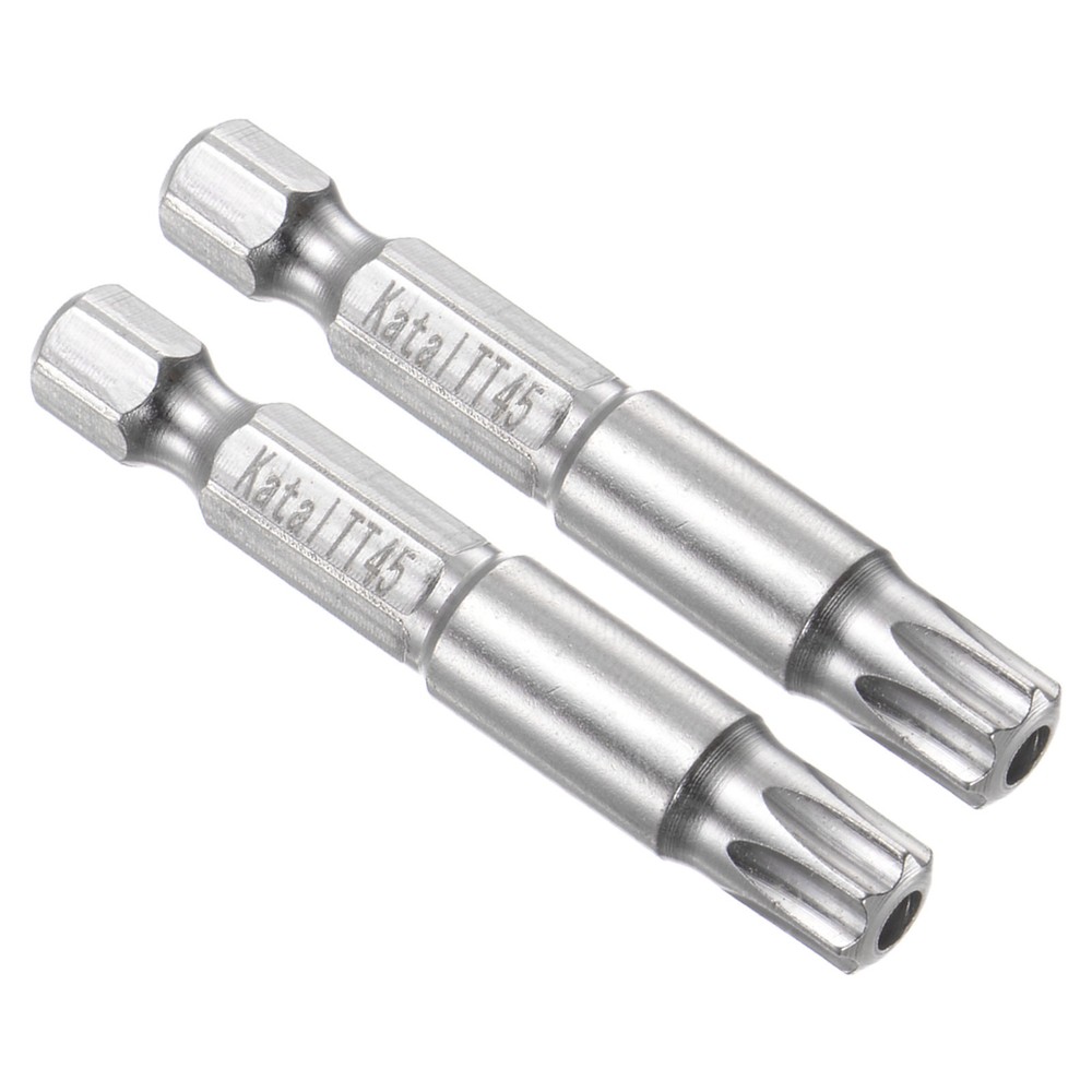 Magnetic Star 7 Point TT45 S2 Steel Torx Screwdriver Bits 2pcs