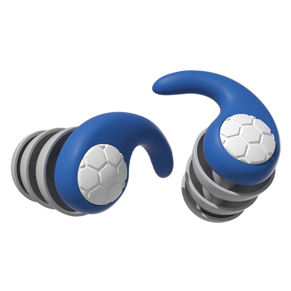 1 Pair Sleeping Earplugs Waterproof Hearing Protection Unisex Noise Reducti Blue