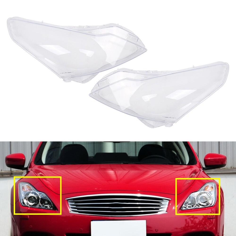 Headlight Lens Cover Headlamp Shell Fit Infiniti G37 G35 G25 Q40
