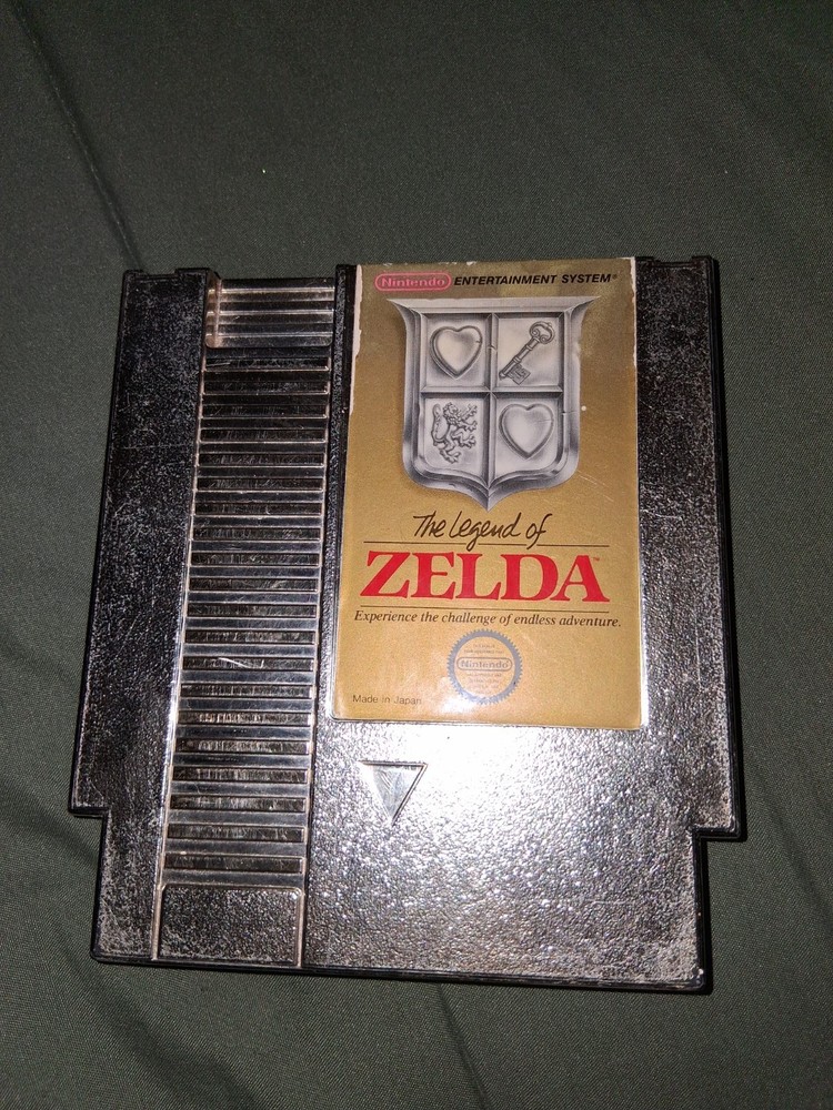 Zelda Gold NES Cartridge the Legend of Zelda for Nintendo Tested And Works Great