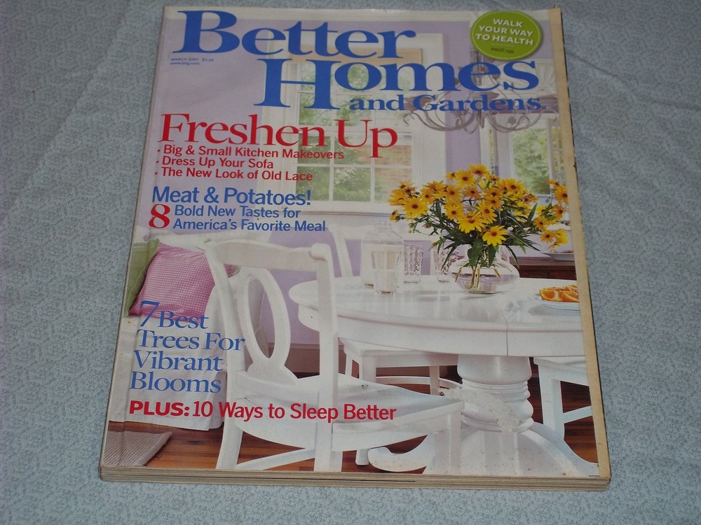 2007 MARCH BETTER HOMES & GARDENS MAGAZINE - FRESHEN UP FRONT COVER - H 4081