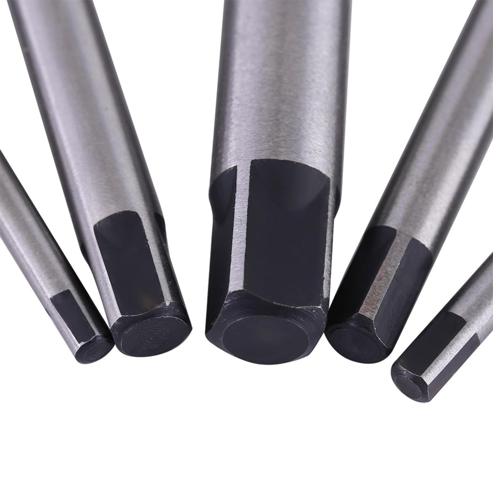 5 Piece Screw Extractor Set for Easy Damaged Bolt Removal
